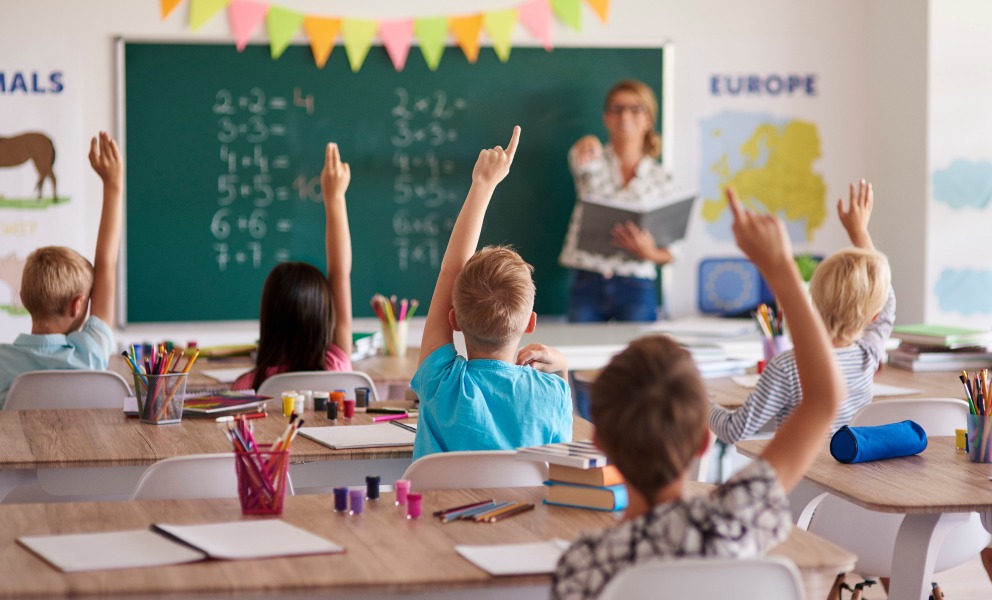 kids in classroom